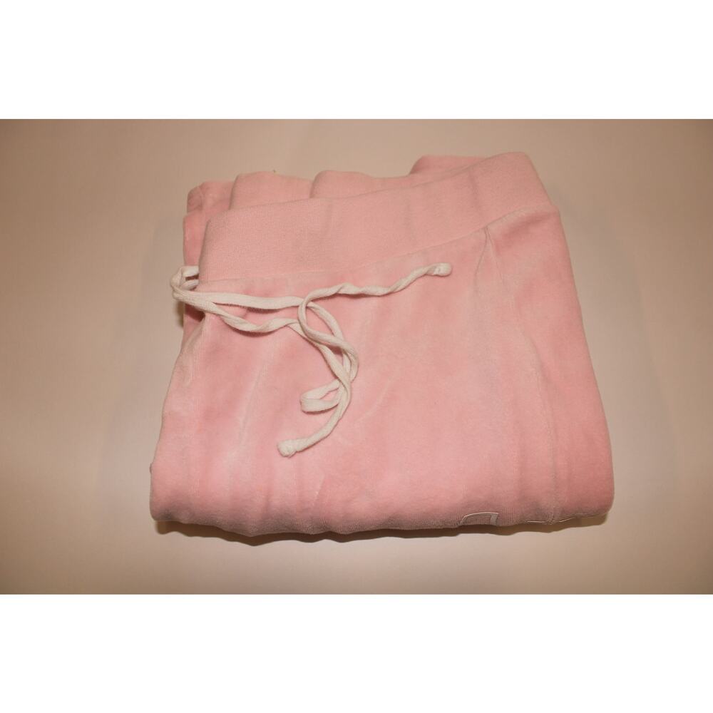 Y2K Baby Pink Juicy Couture Flare Track Pants With Logo Down The Side Size L